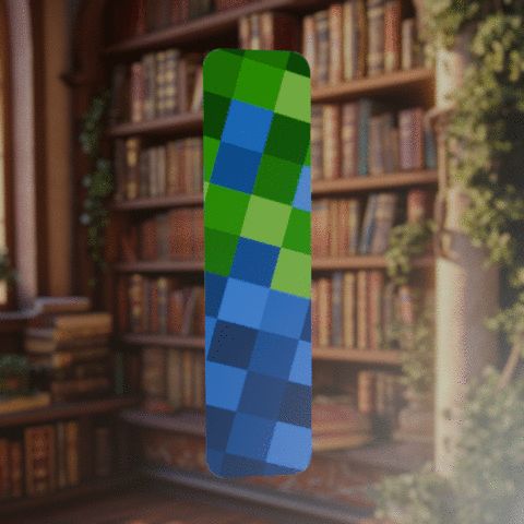 Two-sided Checkered Bookmark