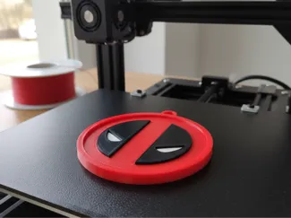 Deadpool Logo Keychain