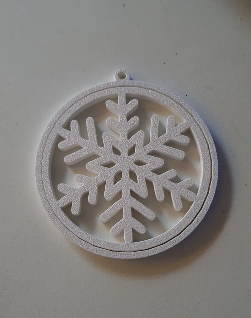 Christmas Snowflake Spinning Gyro Ornament