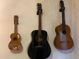 Guitars and Ukulele Wall Hangers