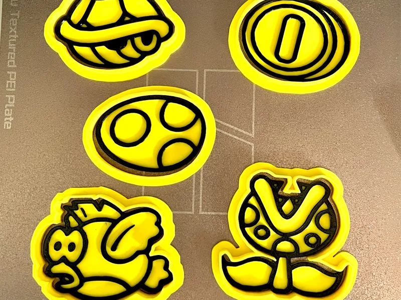 Mario cookie stamp with cutter