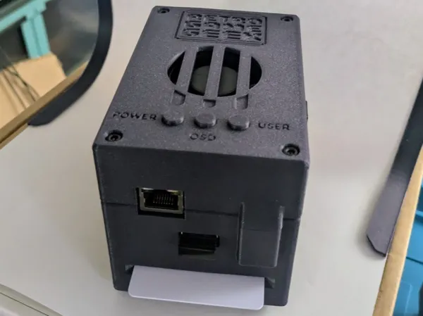 Boîtier MiSTer FPGA avec emplacement TapTo