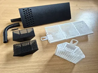 Corner Aquarium Filter V1 (air-powered)