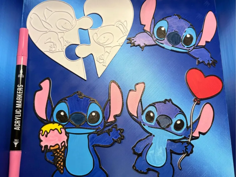 Stitch Ausmal Set