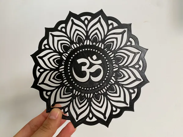 Mandala Om décoratif à accrocher