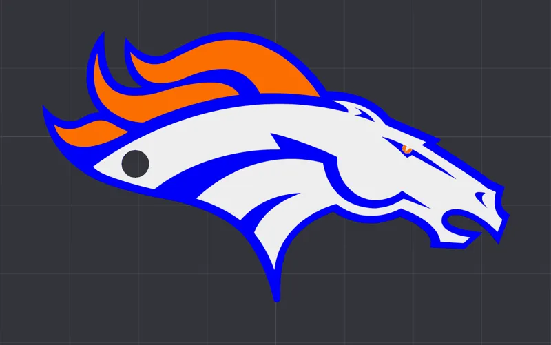 Broncos Keychain