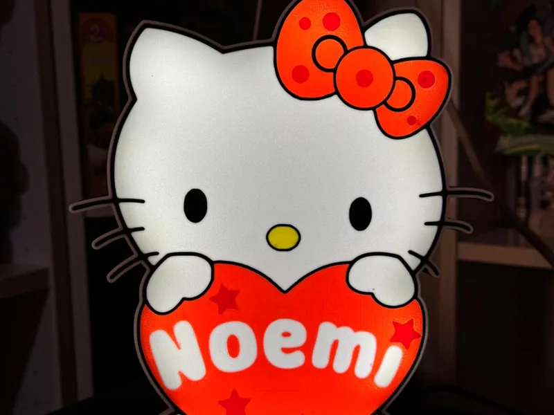 Hello Kitty Lamp – Customizable Name
