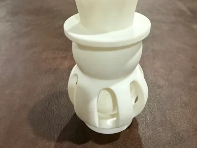 Snowman with moving ball