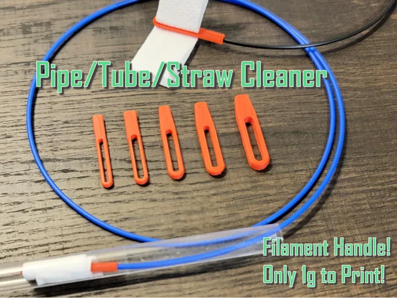 Pipe/Tube/Straw Cleaner - Filament Handle