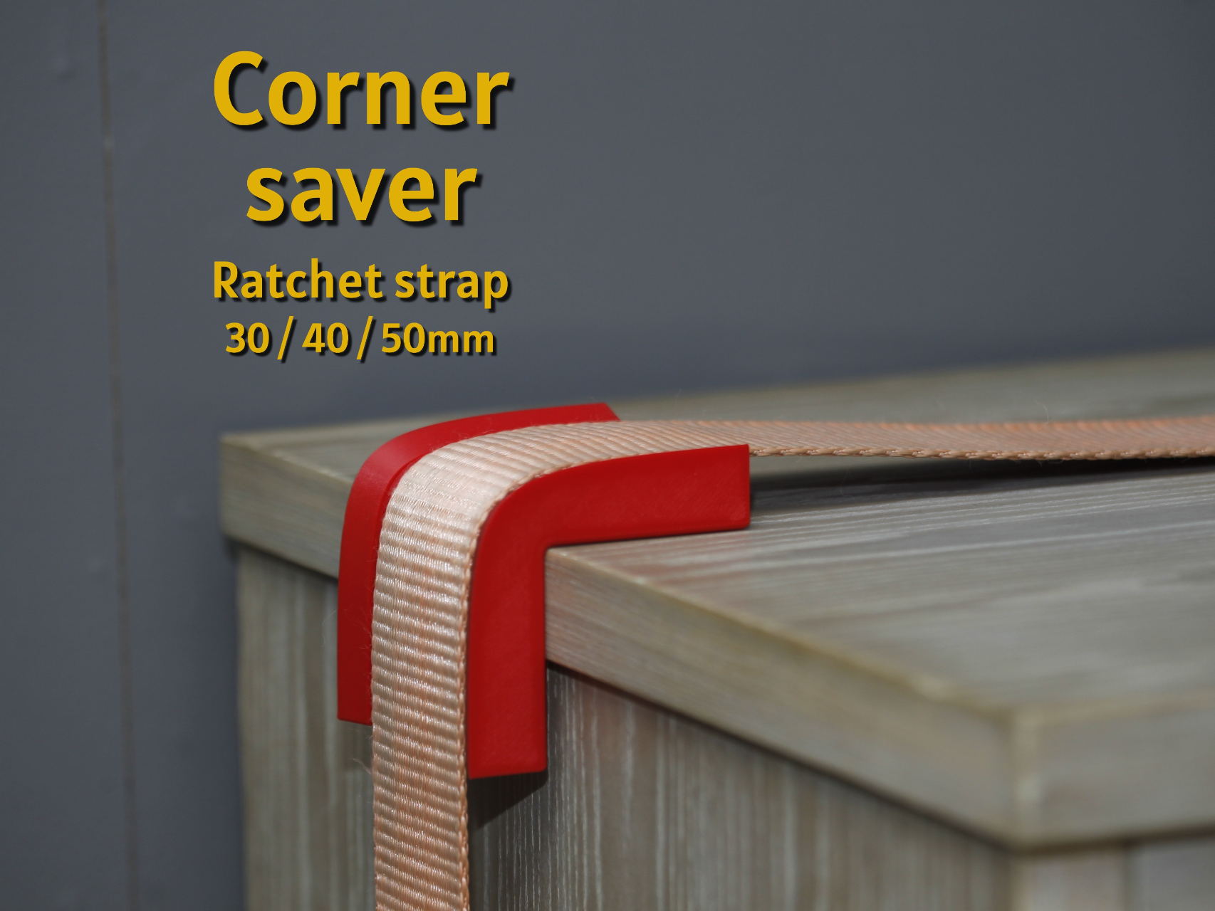 Ratchet strap corner saver