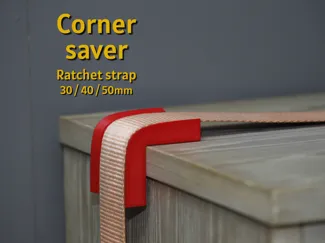 Ratchet strap corner saver