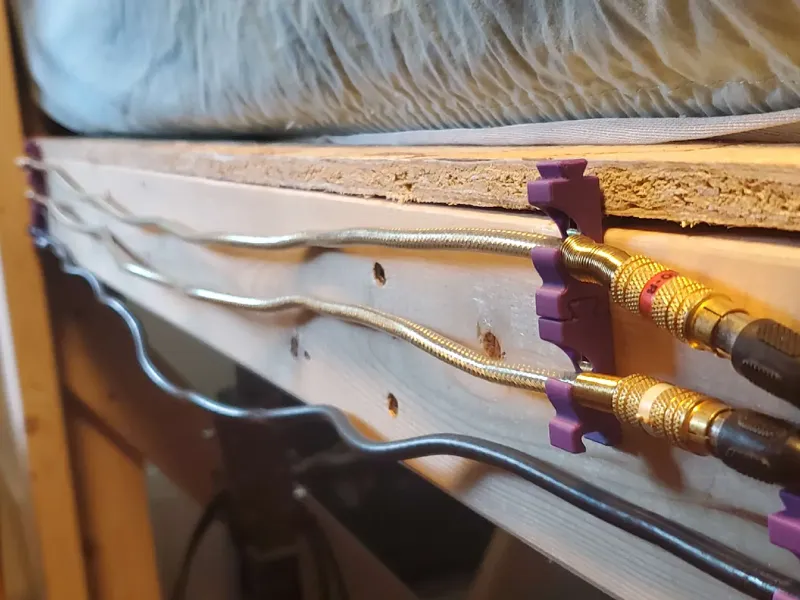 Horizontal Cable Organizer for A/V Cables