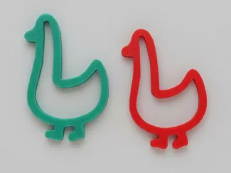 Minimal Shape Keychain