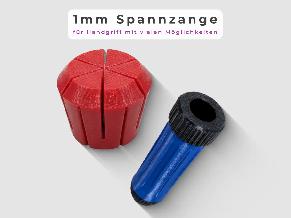 1mm Collet for Handle with Many Possibilities - Free 3D Print Model ...