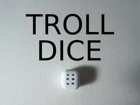 Letrero o emblema decorativo: Cheating Dice — referencia de MakerWorld