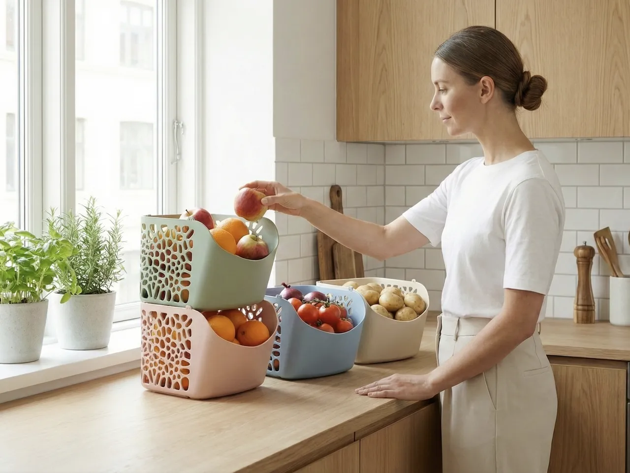 Stackable Fresh Keeper Modular Kitchen Storage view 3