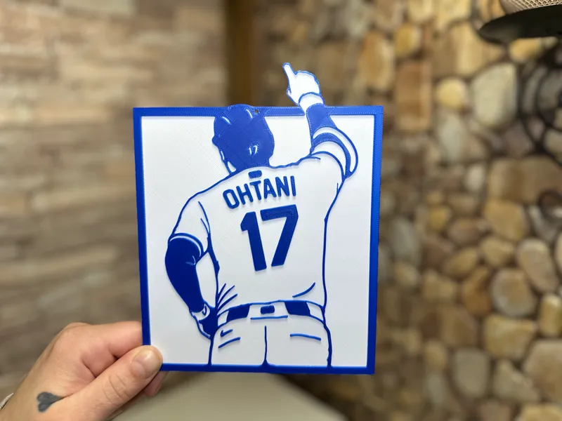 Shohai Ohtani "Signature" Point Wall Art