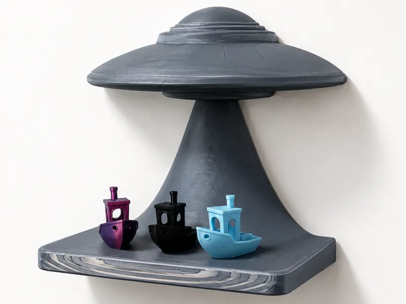 UFO Tractor Beam Abduction Shelf