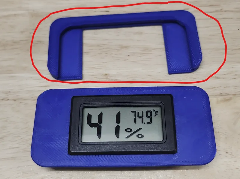 Retention plate for hygrometer / Python AMS encl.