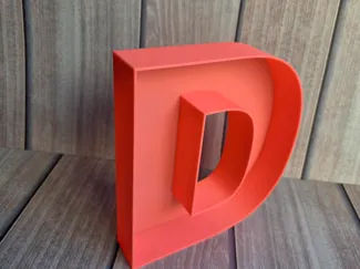 FILLABLE LETTER D
