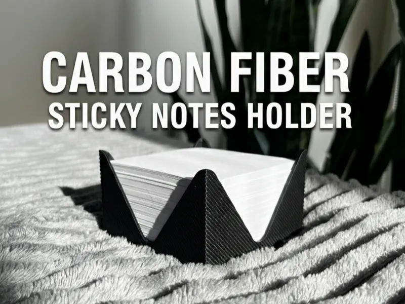 Carbon Fiber Sticky Notes Holder 