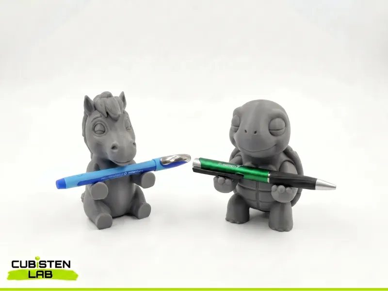Animal Pen Holder Horse & Turtle Hand You Your Pen
