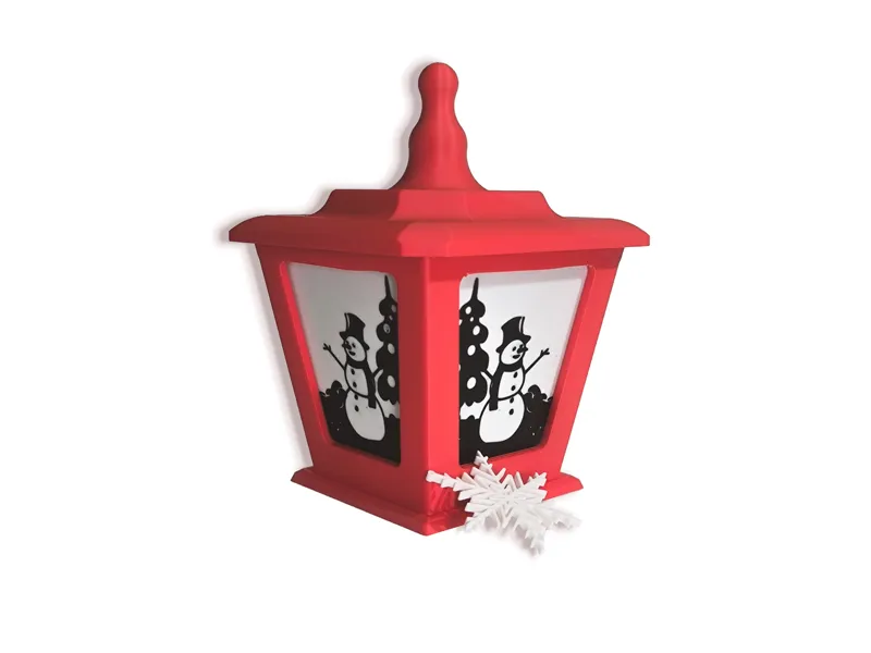 Snowman christmas lantern lamp