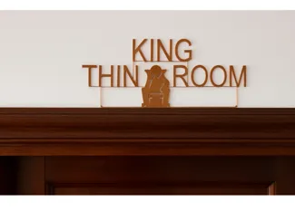 THINKING ROOM DECORATION WC DOOR
