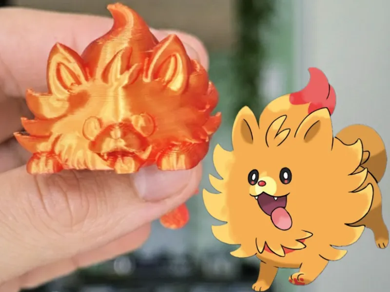 Pombon  articulated pomerian Pokemon Waves Winds