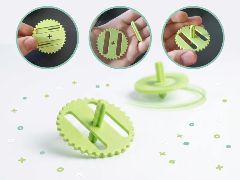 Tazo Spinning Top - Print-in-Place - Fidget Toy