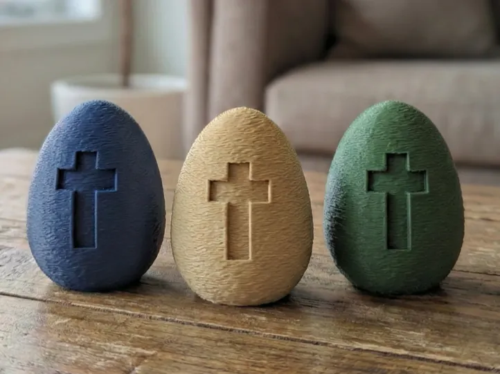 Cross Cutout Easter Egg