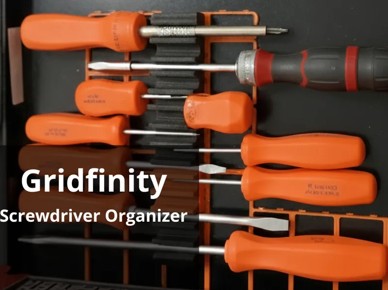 Gridfinity - Simple screwdriver organizer