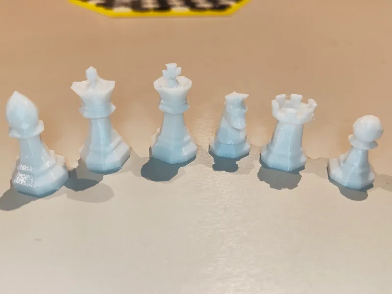 Low Poly 3D Chess pieces