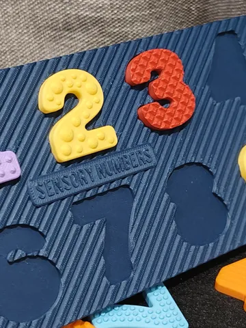 Modelo para impresión 3D: SENSORY NUMBERS 1.0 — vista de referencia 4