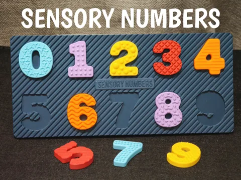 Modelo para impresión 3D: SENSORY NUMBERS 1.0 — referencia de MakerWorld