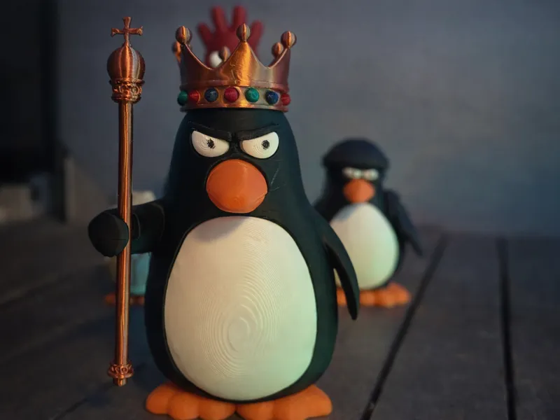 Regal Penguin multi print
