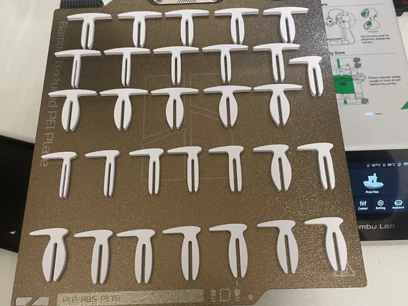 honeycomb laser bed clamps