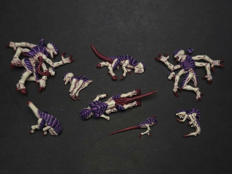 Dead Xeno Space Bugs - Grimdark Fallen Hive Swarm - 1