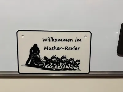 Musher Door Sign