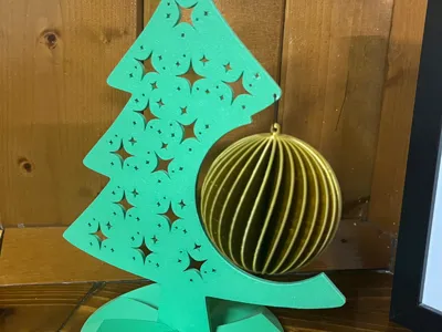 Christmas tree with a bauble