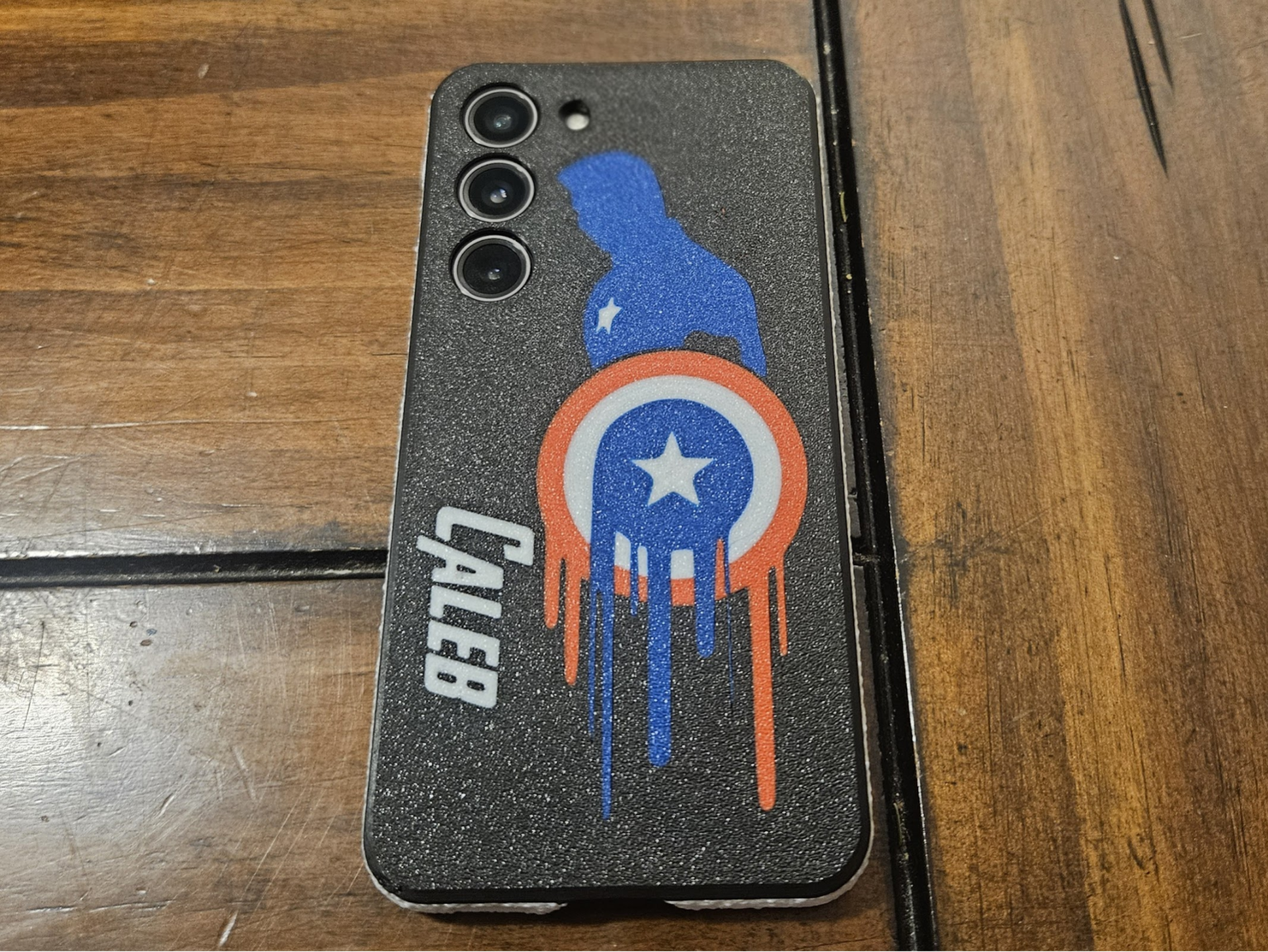 S23 Captain America Hard Case CUSTOM TEXT!!!!!!
