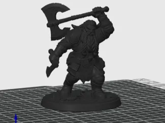 Dwarven Warrior Miniature