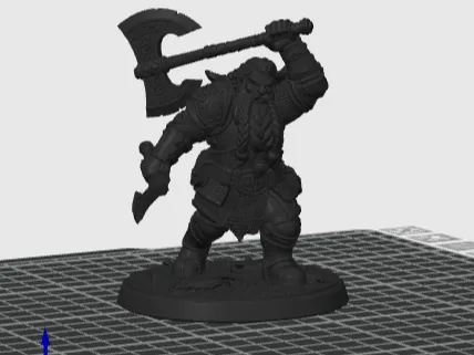 Dwarven Warrior Miniature