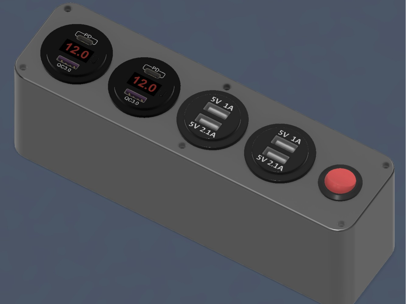 USB junction box. with switch