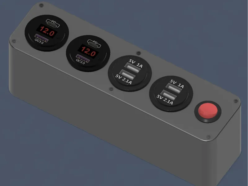USB junction box. with switch