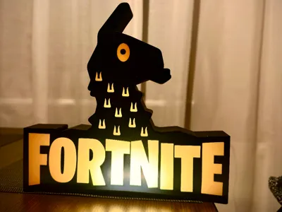 Fortnite llama Light box Led Lamp 