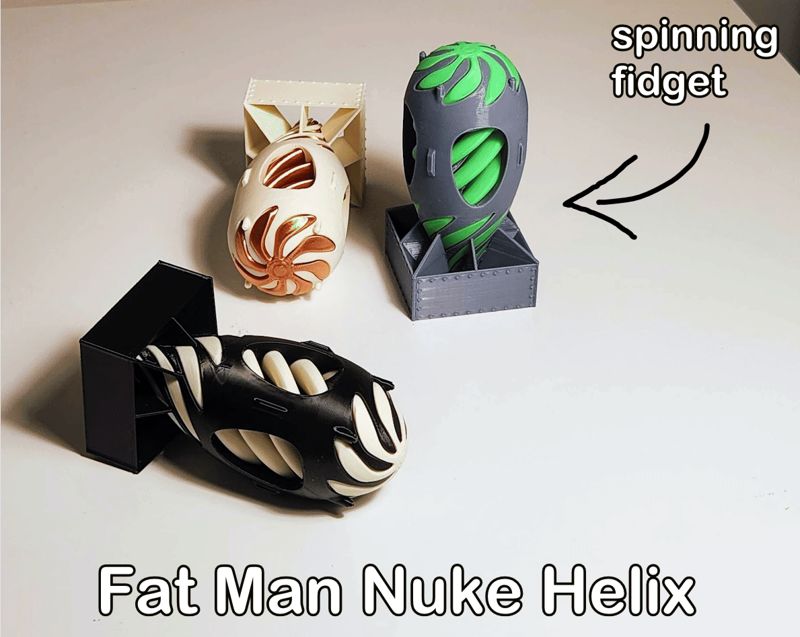Fat Man nuke (fidget vortex spinner toy)