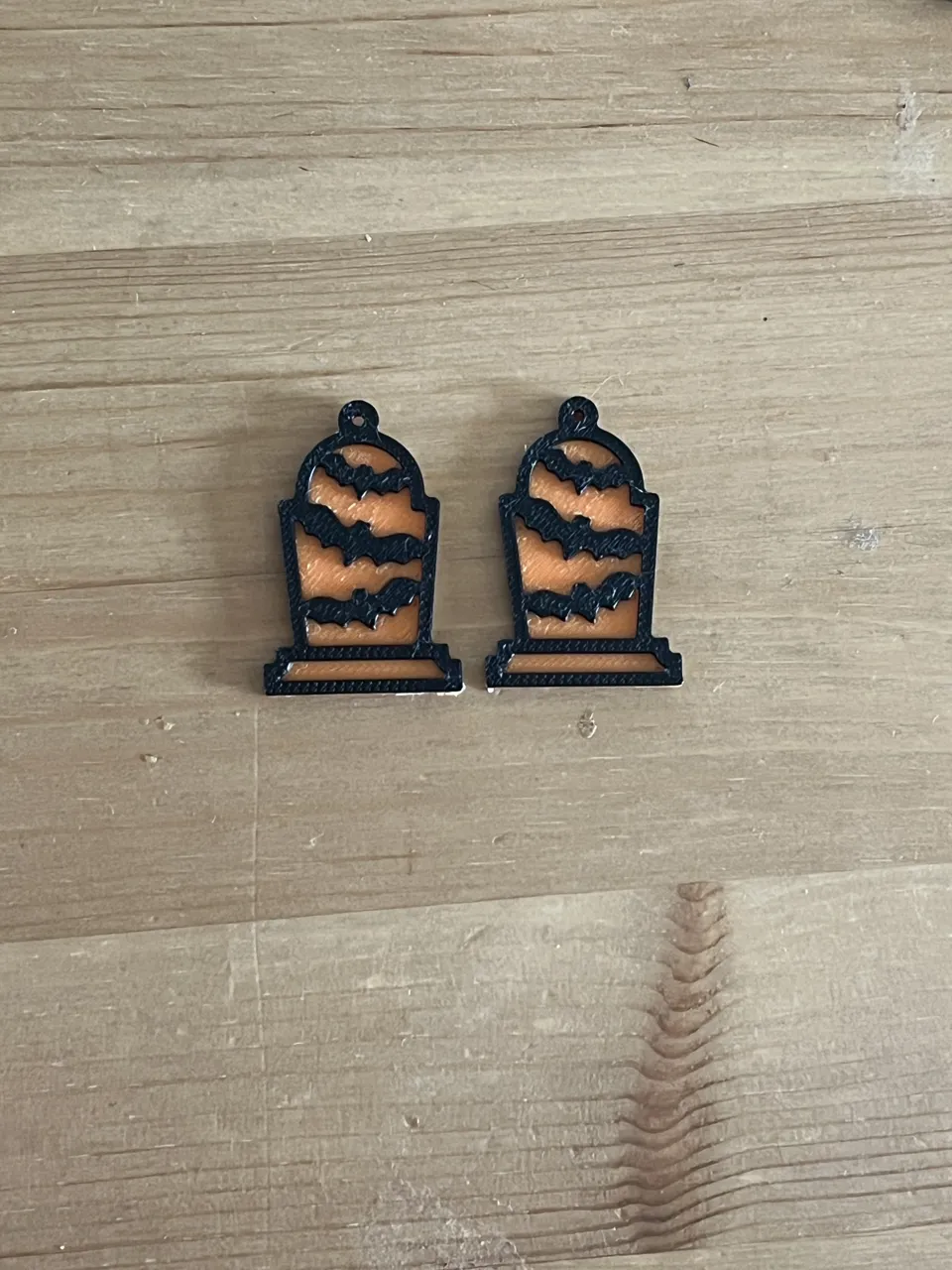 bat earrings view 2