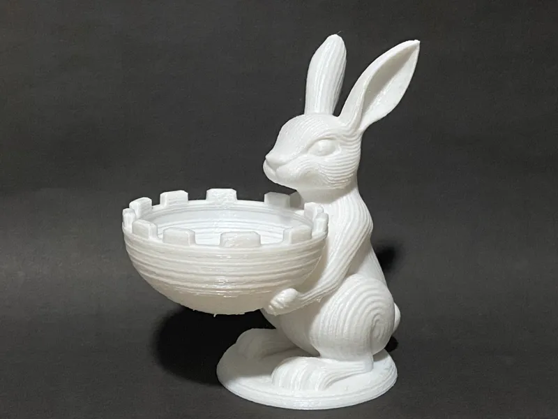 Ribbed Easter Bunny Bowl