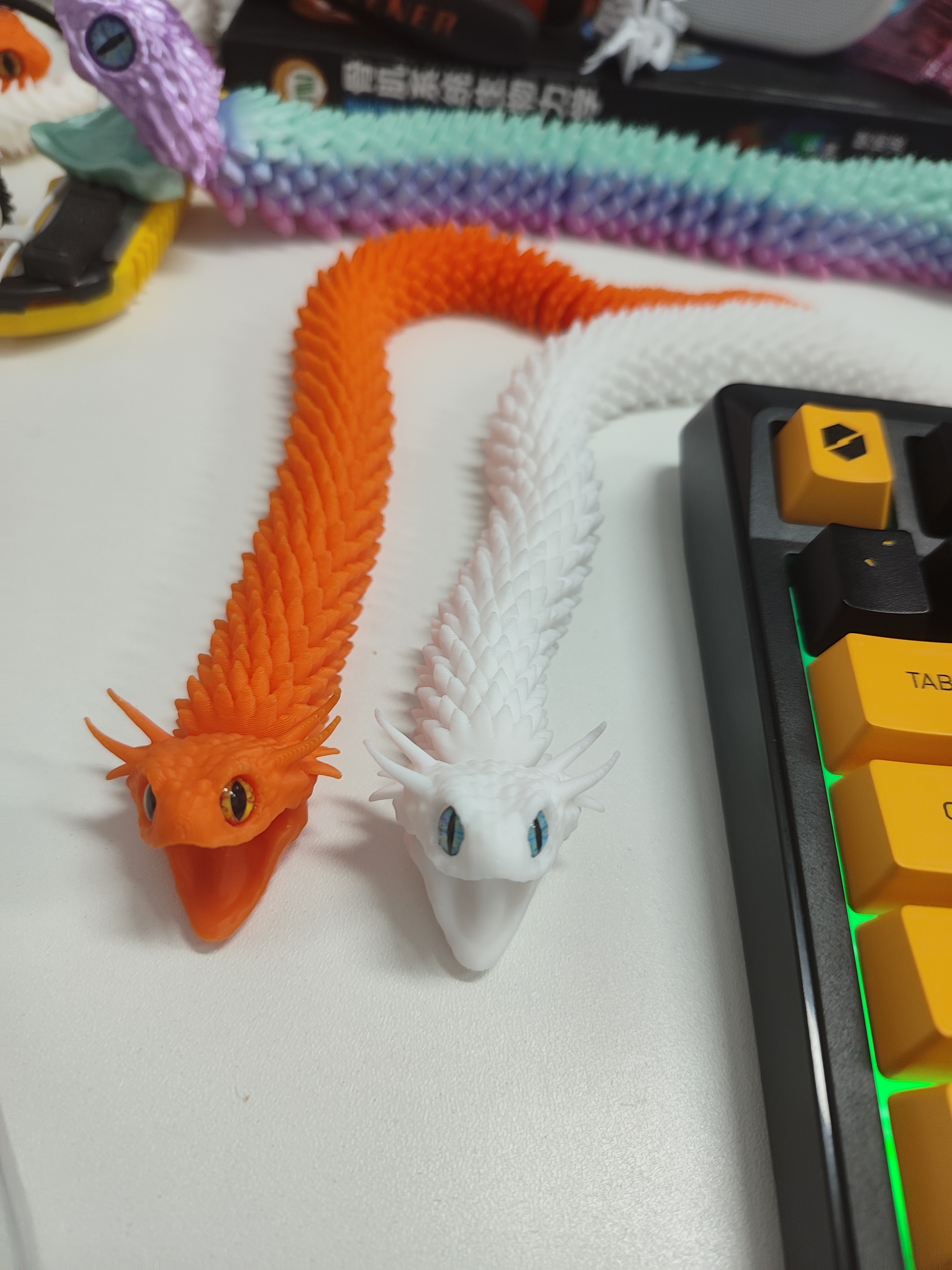 Miniatura 3 do modelo 3D 玄蛇：一体打印可以活动版、头可以旋转、嘴巴可以张开